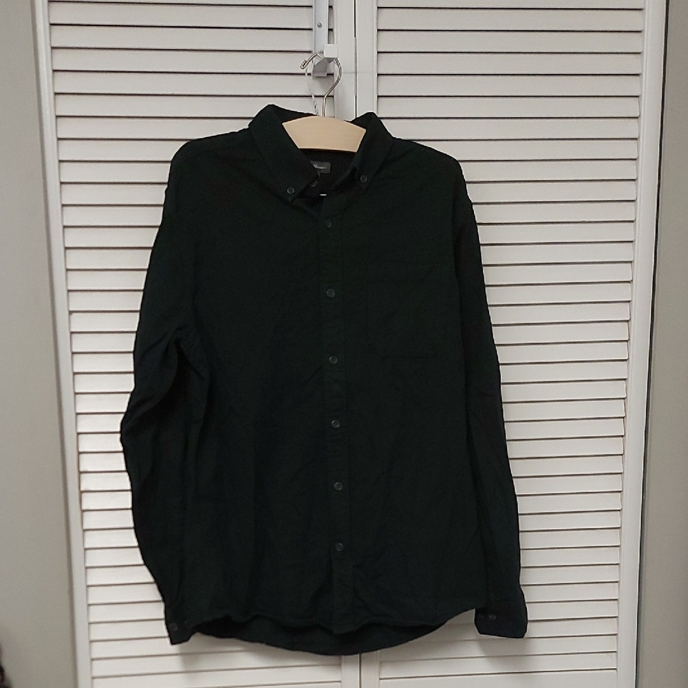 Eddie Bauer Green Casual Oxford Button Down Shirt